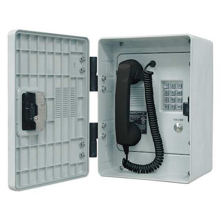 Weather Resistant Telephone, VoIP, Gray MPN:256-710