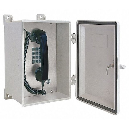 Weatherproof Telephone, NEMA 4X, Gray MPN:354-001