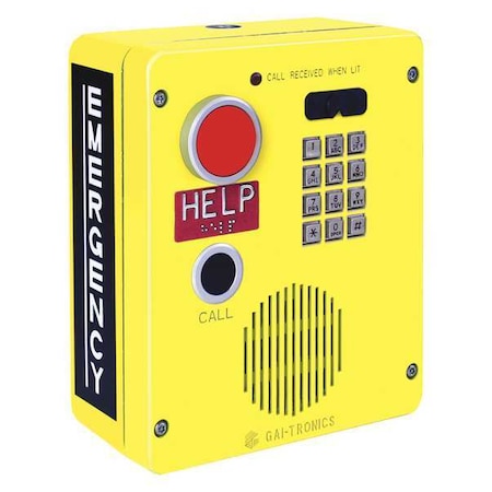 Emergency Weatherproof Telephone 1 Button, Keypad MPN:394AL-001