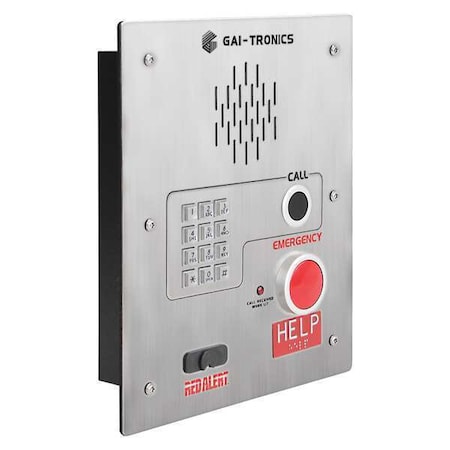 Emergency Telephone, Analog, Silver MPN:398-003