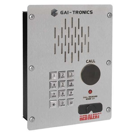 Emergency Telephone, Ethernet, Silver MPN:398-711FS