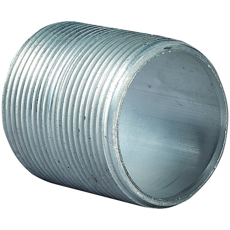 Conduit Fitting Nipple, 1-1/2 in, Threaded, Steel, Painted MPN:AN-5S