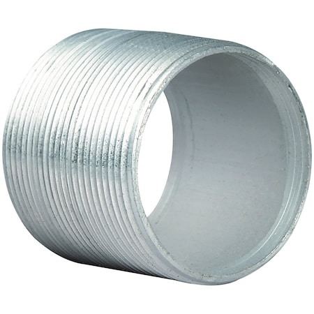 Conduit Fitting Nipple, 3 in, Threaded, Steel, Plain MPN:AN-8S