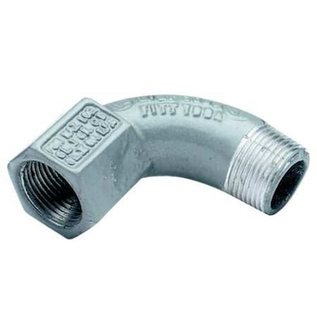 IMC 90 Deg Elbow, 1/2 in, Threaded, Aluminum, Powder Coated, Gray MPN:BL-90-1WW