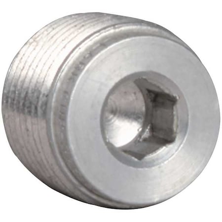 Conduit Fitting Plug, 3/8 in, Aluminum, Plain, Gray MPN:CUP-375