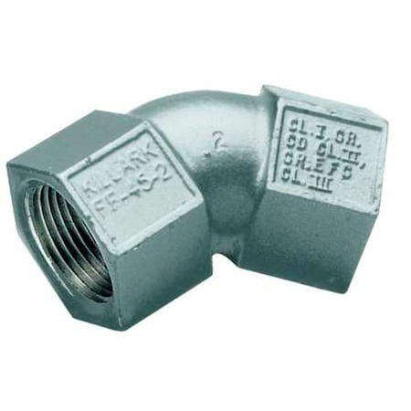 IMC 45 Deg Elbow, 3/4 in, Threaded, Aluminum, Plain, Gray MPN:FF-45-2WW
