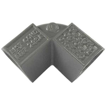 IMC 90 Deg Elbow, 1/2 in, Threaded, Aluminum, Powder Coated, Gray MPN:FF-90-1WW