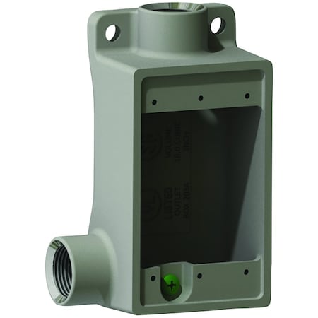 Conduit Fitting 3/4 in, Aluminum, Plain, Gray MPN:FSL-2