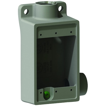 Device Box, Alum, Shallow, Type FSR, 1/2