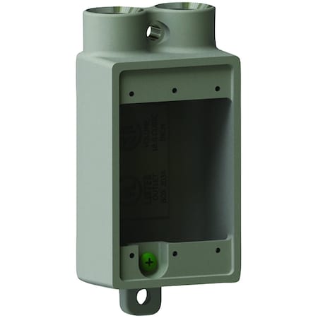 Device Box, Aluminum, Shallw, 1/2
