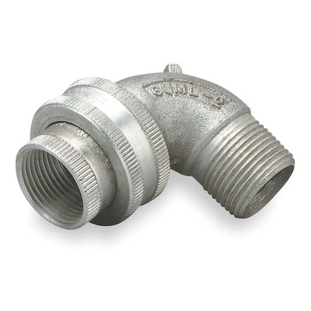 IMC Union, 1/2 in, Threaded, Aluminum, Zinc Plated, Silver MPN:GUML-1