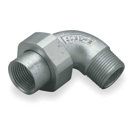 IMC Union, 1/2 in, Threaded, Steel, Plain, Gray MPN:GUML-1MWW