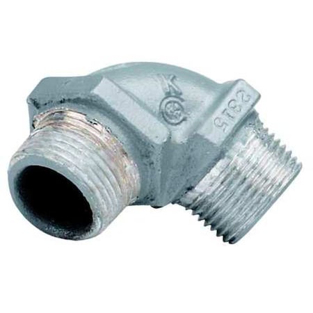 IMC 90 Deg Elbow, 1/2 in, Threaded, Aluminum, Powder Coated, Gray MPN:MM-90-1WW