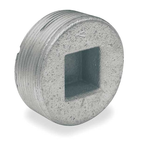 Haz Loc Plug, 2 in, Threaded, Iron, Galvanized, Gray MPN:PLUG6