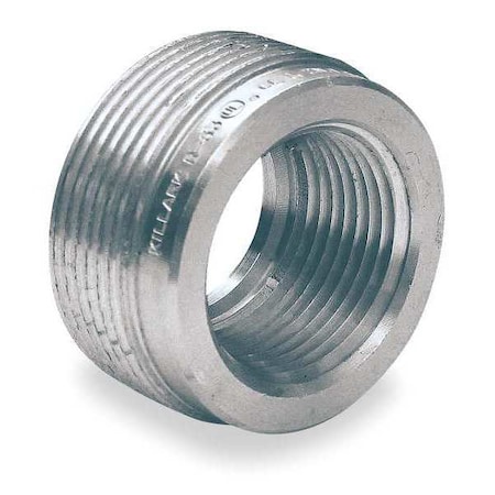 IMC Reducing Bushing, 1/2 in x 1 in, Threaded, Aluminum, Zinc Plated, Silver MPN:R-31