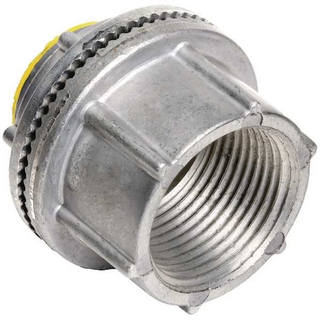Conduit Fitting Grounding Hub, 3/4 in, Liquid-Tight, Zinc Alloy, Plain, Gray MPN:WH-2