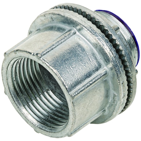 Conduit Fitting Grounding Hub, 1-1/4 in, Zinc Alloy, Plain, Gray MPN:WH-4