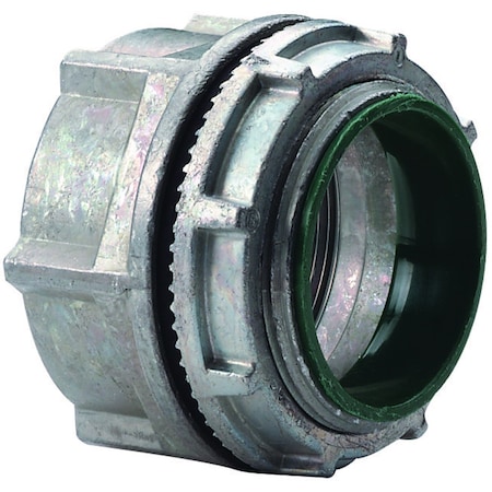 Conduit Fitting Grounding Hub, 2 in, Liquid-Tight, Zinc Alloy, Plain, Gray MPN:WH-6