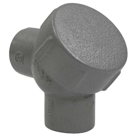 IMC Elbow, 1/2 in, Threaded, Iron, Powder Coated, Gray MPN:Y-1M