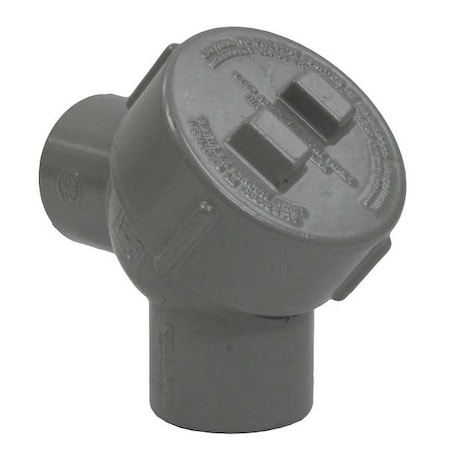 IMC Elbow, 1-1/4 in, Threaded, Aluminum, Powder Coated, Gray MPN:Y-4