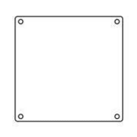 Weatherproof Cover, 2 Gang, Aluminum, Blank Cover Type MPN:2FSBC