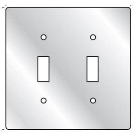 Box Cover, 2 Gang, Aluminum, Toggle Switch Cover Type MPN:2FTC