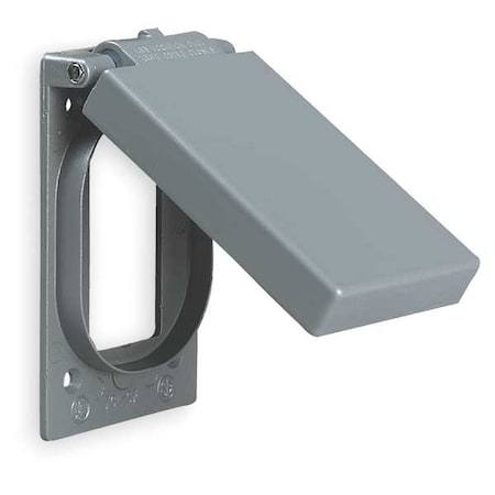 Weatherproof Cover, 1 Gang, Aluminum, Duplex Receptacle Cover Type MPN:FCL-GF