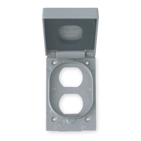 Weatherproof Cover, 1 Gang, Aluminum, Duplex Receptacle Cover Type MPN:FCLA