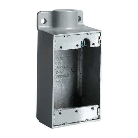 Electrical Box, 28 cu in, FD Box Type, 1 Gang, Aluminum, Rectangular Shape MPN:FD-2