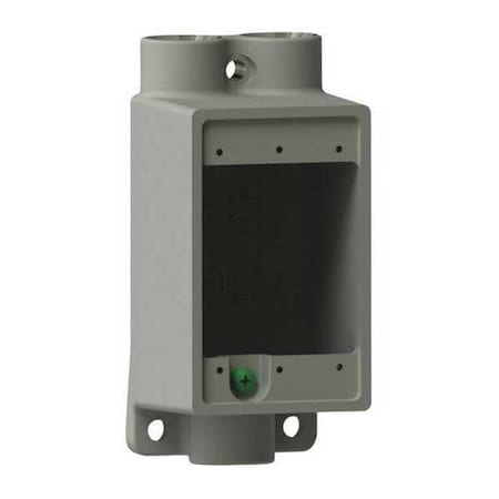 Electrical Box, 28 cu in, FDCC Box Type, 1 Gang, Aluminum, Rectangular Shape MPN:FDCC-2