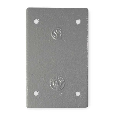 Weatherproof Cover, 1 Gang, Iron, Blank Cover Type MPN:FSBCM