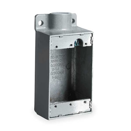 Weatherproof Electrical Box, 18 cu in, FSC Box Type, 1 Gang, Malleable Iron, Rectangular Shape MPN:FSC-1M