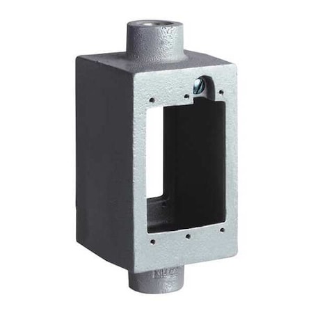 Electrical Box, 29 cu in, FSOC Box Type, 1 Gang, Aluminum, Rectangular Shape MPN:FSOC-1
