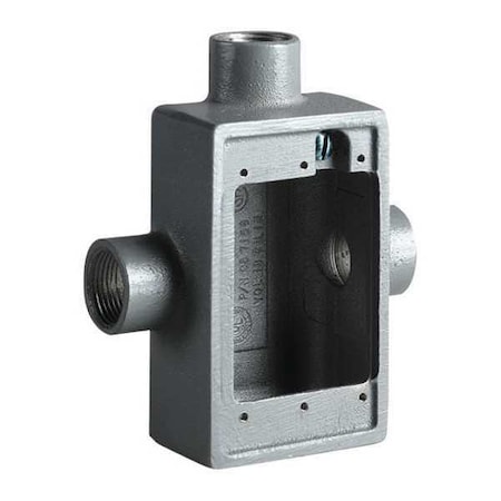 Electrical Box, 18 cu in, FST Box Type, 1 Gang, Aluminum, Rectangular Shape MPN:FST-2