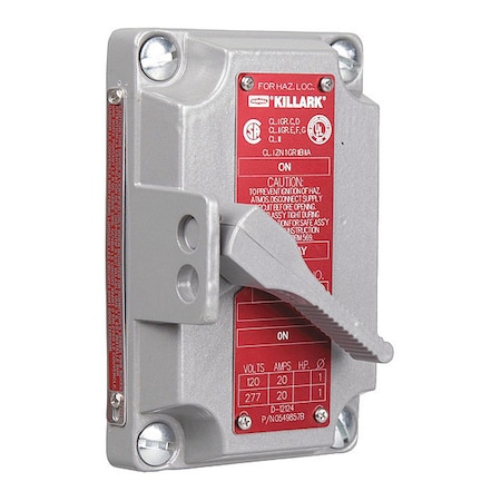 Switch Cover, Aluminum, Switch Box Type MPN:XNS-1C