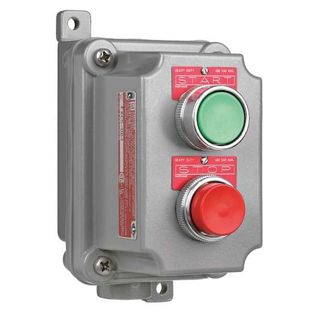 ControlStation, Feed-Thru, 2Buttons, Grn/Rd MPN:FXCS-5B4