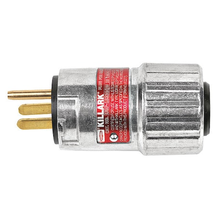 Straight Blade Plug, 2 hp, 15 A, Gray MPN:UGP-15232QWWW