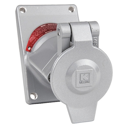 Receptacle, 20A, 125VAC, Gray, Aluminum MPN:UGR0-20231QW