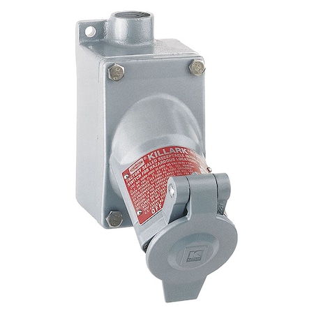 Receptacle, 20A, 125VAC, Gray, Aluminum MPN:UGR5-20231QWWW