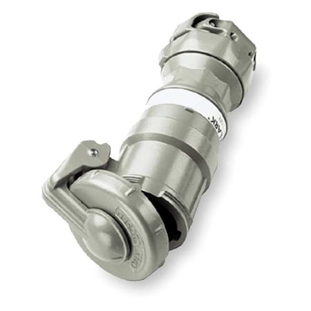 Pin & Sleeve Connector, 60 A, 600V AC, Single Phase, 3 Pole, Style 2 Grounding, Gray, NEMA 4X MPN:VPR6365