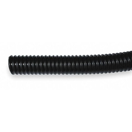 Liquid-Tight Flex Plastic Conduit, 1-1/2 in Trade Size, 50 ft, 5 in Bend, PVC, Black MPN:B2150