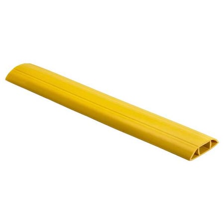 Cable Protector, 1-11/16 in H, 3 ft L, 5-5/8 in W, 1 Channel, PVC, Yellow MPN:FT10Y3
