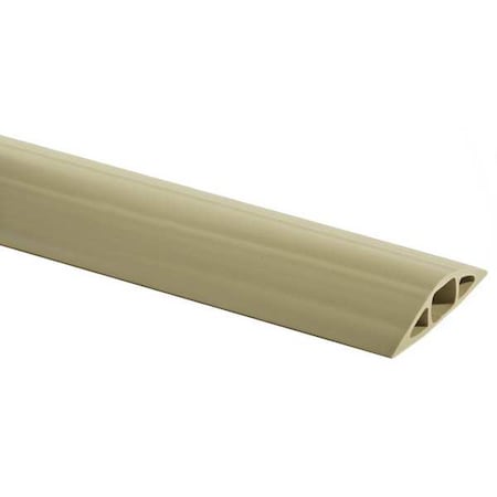 Cable Protector, 3/4 in H, 5 ft L, 3 in W, 1 Channel, PVC, Beige MPN:FT3BG5