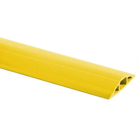 Cable Protector, 3/4 in H, 5 ft L, 3 in W, 1 Channel, PVC, Yellow MPN:FT3Y5