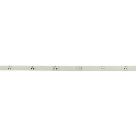 Prewired Raceway, 6 Outlets, Ivory MPN:HBL24GB306IV