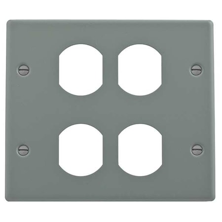 Duplex Plate, Ivory, Steel, Plates MPN:HBL4747BBIV