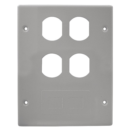 3 Gang Cover 2 Duplex 1 Furniture Gray MPN:HBL6747BBFGY