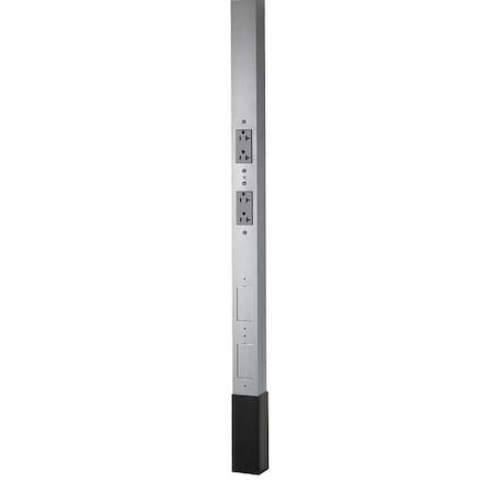 Alum Service Pole, Gray, 10 ft. 2