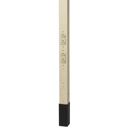 Alum Srvice Pole, Ivory, 10 ft. 2