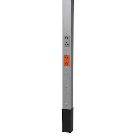 Alum Service Pole, Gray, 10 ft. 2